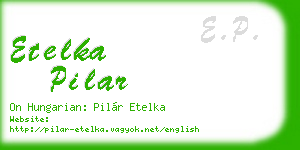 etelka pilar business card